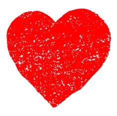 Red Grunge Valentine Heart