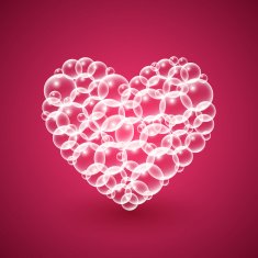 Shiny Heart of Bubbles