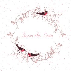 Autumn bullfinches round vector design frame