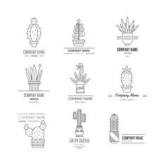 Logo with cactuses N2