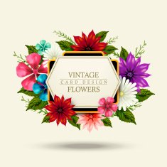 attractive floral card