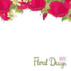 floral frame N115