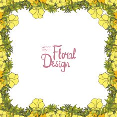 floral frame N116