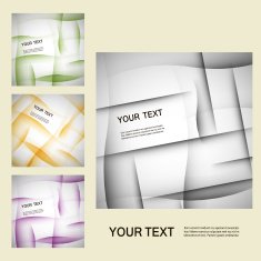 Set of vector abstract line background EPS10 N13
