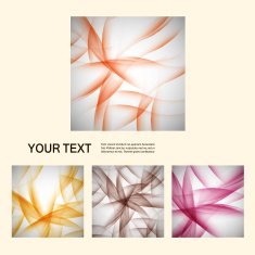 Set of vector abstract line background EPS10 N14