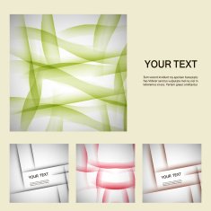 Set of vector abstract line background EPS10 N16