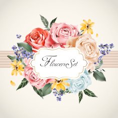 graceful floral card template N2