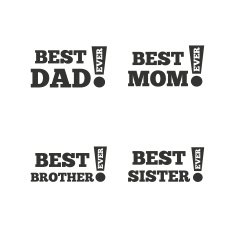 Best mom and dad brother sister icons N11