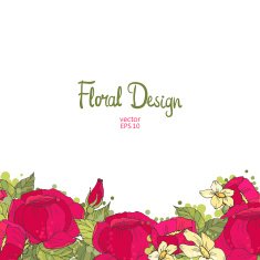 floral frame N117