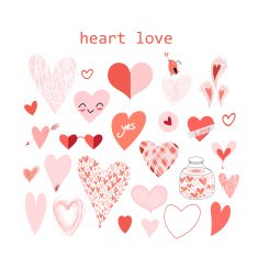Red Valentine Hearts N7
