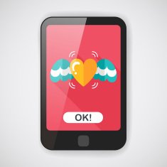 Valentine's Day love heart flat icon with long shadow eps10 N7