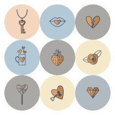 Happy Valentines Day Icons N322
