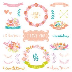 Wedding vintage elements N26