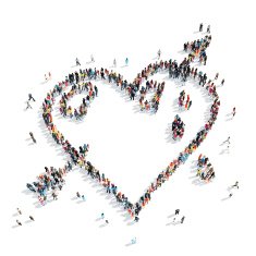 people shape heart love