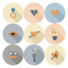 Happy Valentines Day Icons N324