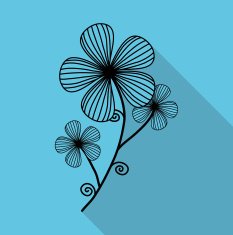 Flowers floral card N2