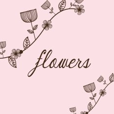 Flowers floral card N8
