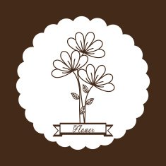 Flowers floral card N12