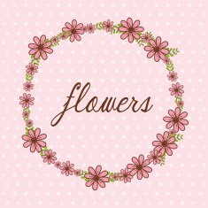 Flowers floral card N17