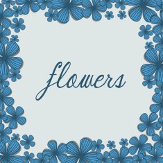 Flowers floral card N20