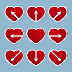 heart with arrow design N2