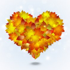 Autumn Leaves Big Heart