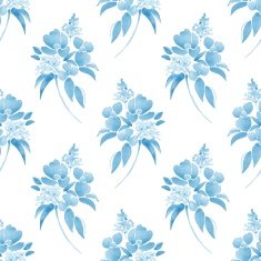 Watercolor illustration with leaves and flowers Seamless pattern 22 N2