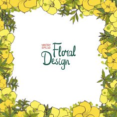 floral frame N122