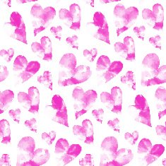 Seamless heart background in pink and white colors