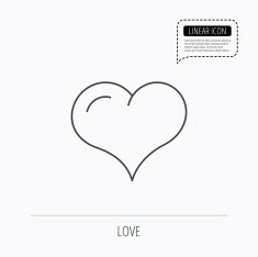 Love heart icon Life sign N20