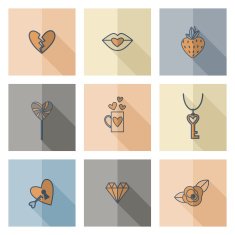 Happy Valentines Day Icons N329