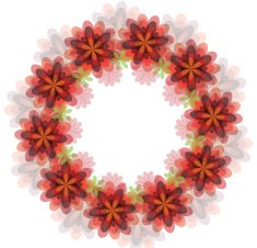 Floral wreath N15