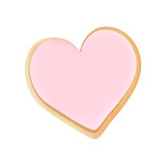 Vector Cookie Heart N2