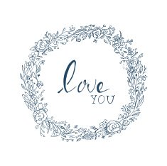 Floral card N29