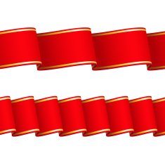 Seamless red ribbons N2