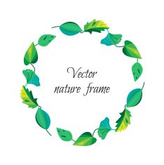 Vintage leaves frame N3