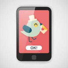 Valentine's Day lover bird flat icon with long shadow eps10 N13