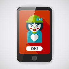 valentine's day girl flat icon with long shadow eps10 N8