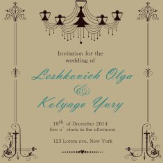 wedding invitation N75