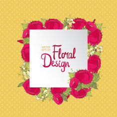floral frame N125