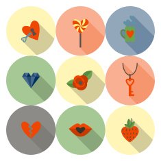 Happy Valentines Day Icons N335