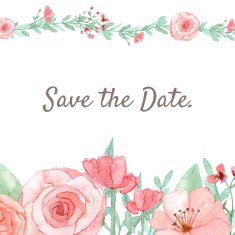 Flower Invitation card N22