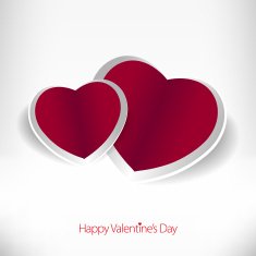 Valentine's day love card with heart sign N3