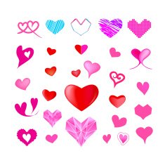 Heart vector graphic design N3