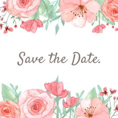 Flower Invitation card N29
