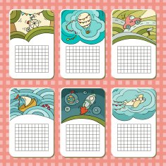cute blocks for cards notes N2