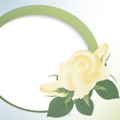 Template card with yellow roses N4
