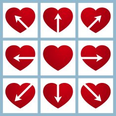 heart with arrow design N4