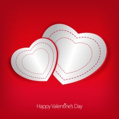 Valentine's day love card with heart sign N4