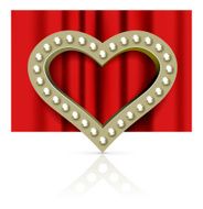 Vector marquee heart symbol